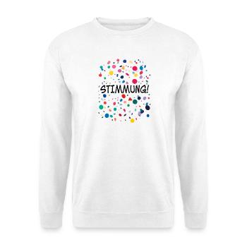 Karneval Fasching T-Shirt  Karneval Konfetti Shirt - Unisex Pullover - Weiß - Vorne