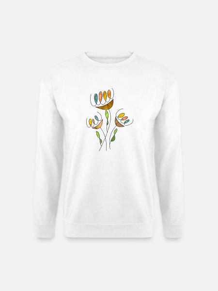 Blumen - Unisex Pullover - Weiß