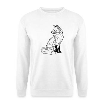 Elegant fox - Unisex Sweatshirt - white - Front