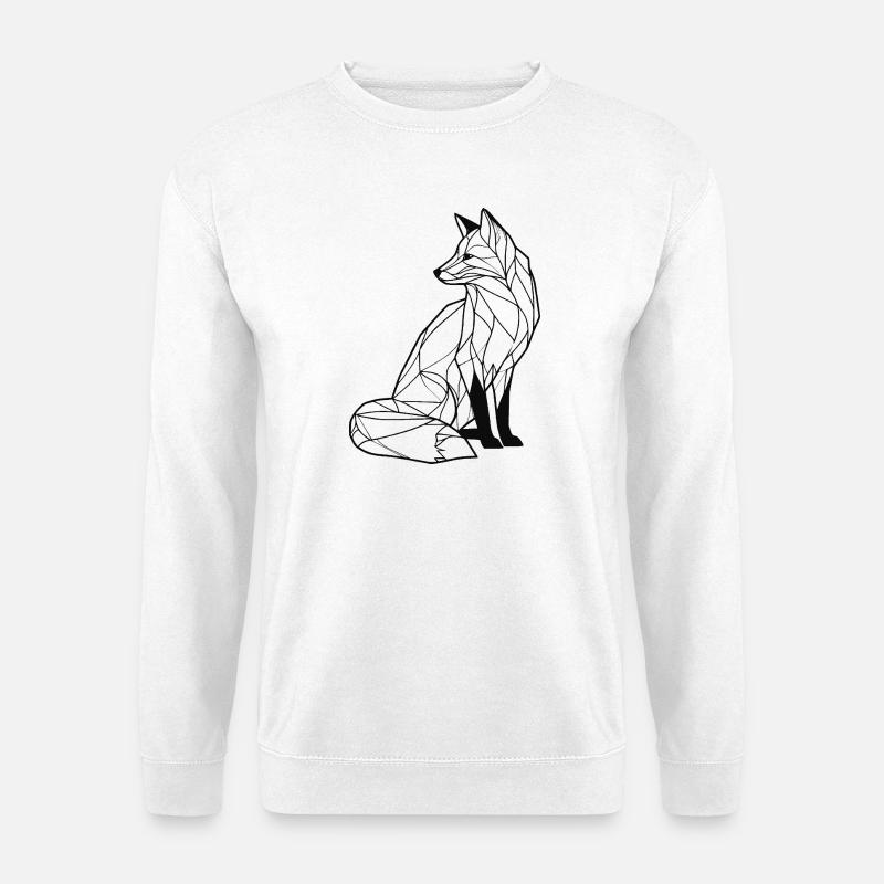 Elegant fox - Unisex Sweatshirt - white