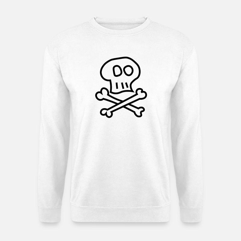Pirate_skull - Unisex Pullover - Weiß