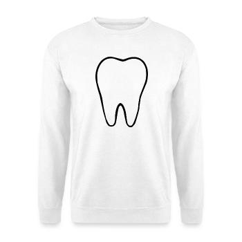 Zahn, Zähne, Zahnarzt - Unisex Pullover - Weiß - Vorne