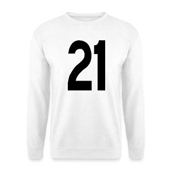 21 - Unisex Sweatshirt - white - Front