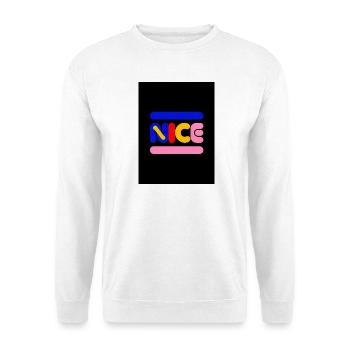 Nice Neon Wordmark Multicolor - Unisex Sweatshirt - white - Front