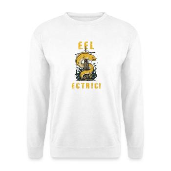 Vintage Eel-ectric Eel Humor - Unisex Sweatshirt - white - Front