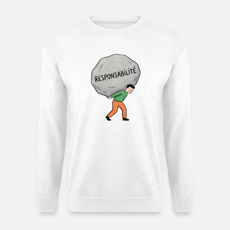 Die Verantwortung übernehmen - Unisex Pullover - Weiß