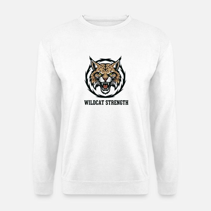 Wildkatzenstärke Luchs Force Wild - Unisex Pullover - Weiß
