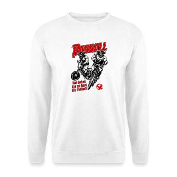 Cycling ball, Cycling players, Indoor cycling, Football - Unisex Sweatshirt - white - Front