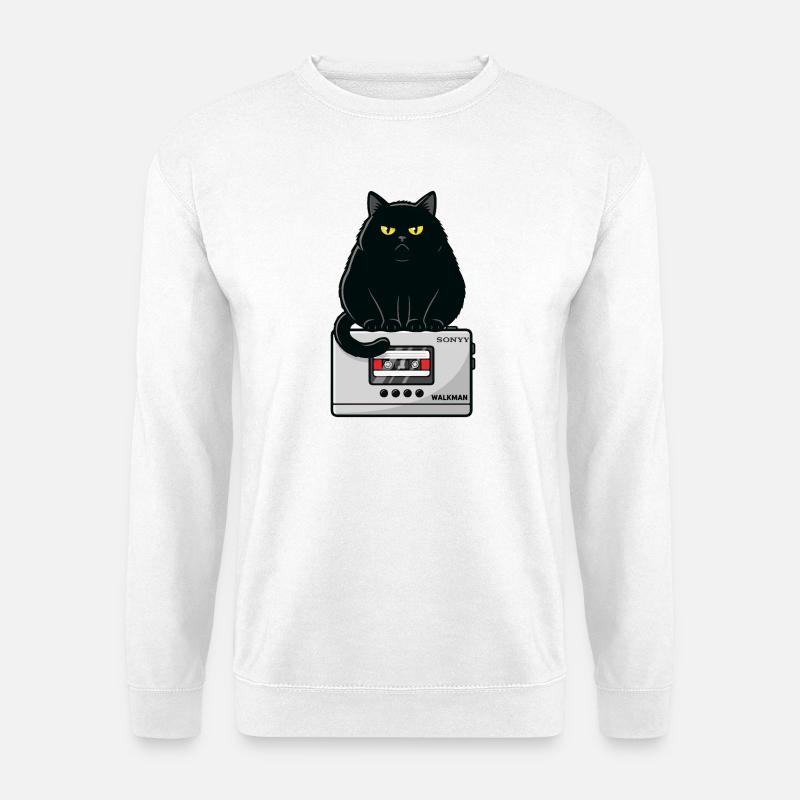 Walkman Loaf Cat Music K7 - Unisex Pullover - Weiß