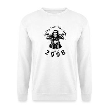 18. Geburtstag à fond depuis 03/2008 - Sweat-shirt Unisexe - blanc - Devant