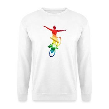 Artistic cycling, artistic cycling, indoor cycling - Unisex Sweatshirt - white - Front