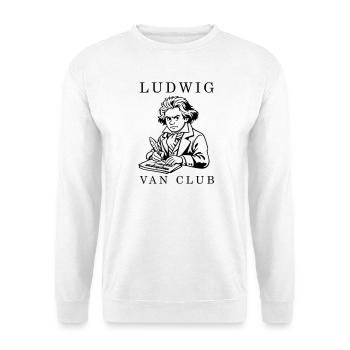 Beethoven - Sweat-shirt Unisexe - blanc - Devant