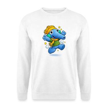 Leo Langnase lachend - Unisex Pullover - Weiß - Vorne