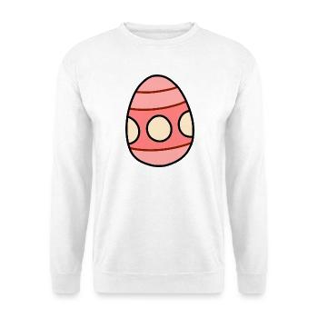 Pastel Striped Easter Egg - Unisex Sweatshirt - white - Front