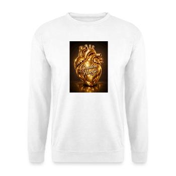 Golden Heart Anatomical - Unisex Sweatshirt - white - Front