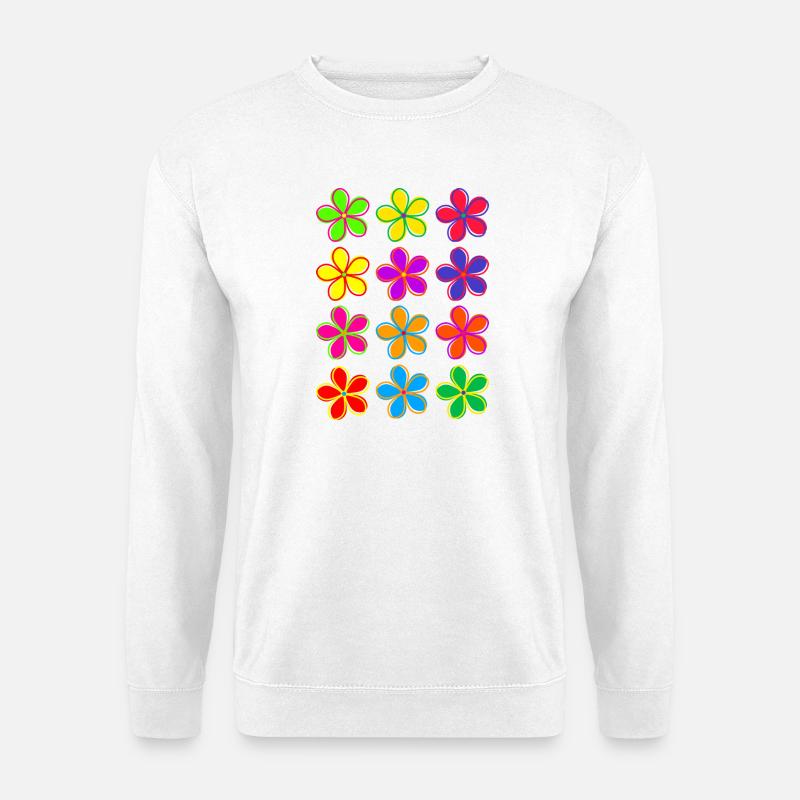 Gänseblümchen-Blumen - Unisex Pullover - Weiß
