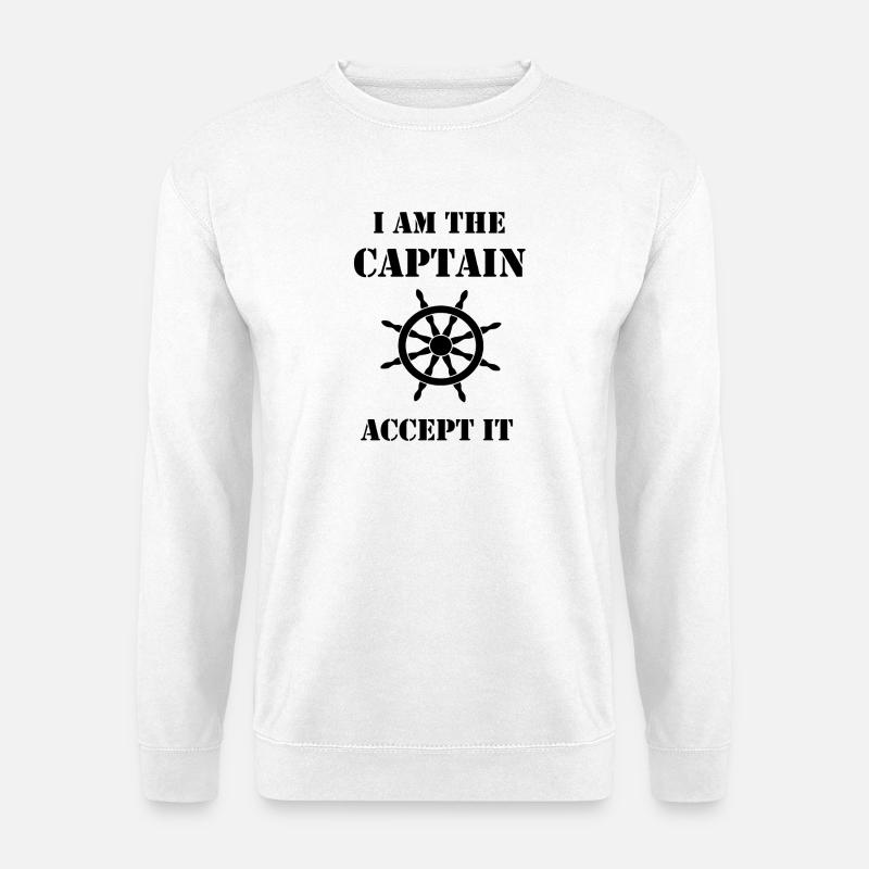 Captain-02 - Unisex Pullover - Weiß
