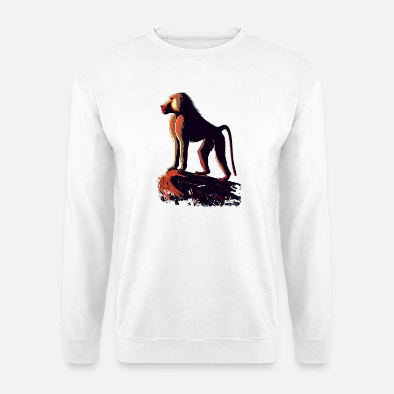 Baboon - Unisex Sweatshirt - white