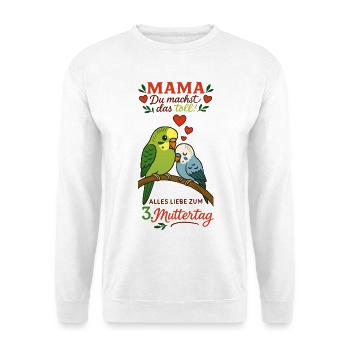 3. Muttertag - Unisex Pullover - Weiß - Vorne