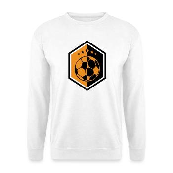 Orange Football Crest: The Captain's Armor - Unisex Sweatshirt - white - Front