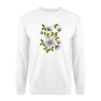 Fleur - Sweat-shirt Unisexe - blanc - Devant