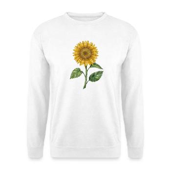 Mosaïque de tournesol - Design rétro pour passionnés de jardin - Sweat-shirt Unisexe - blanc - Devant
