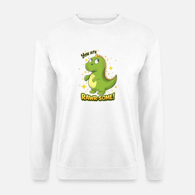 Dino RAWR-SOME Charme - Unisex Pullover - Weiß