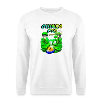 Aventure dans la jungle des cochons d’Inde - Sweat-shirt Unisexe - blanc - Devant