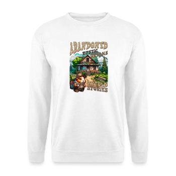 Unerzählte Geschichten: Rustikale Hütte - Unisex Pullover - Weiß - Vorne