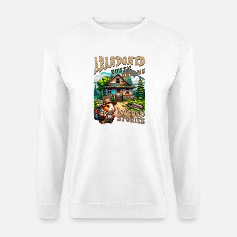 Unerzählte Geschichten: Rustikale Hütte - Unisex Pullover - Weiß