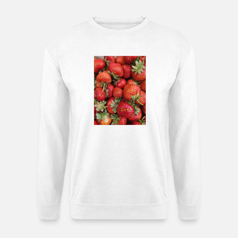 Erdbeeren - Unisex Pullover - Weiß