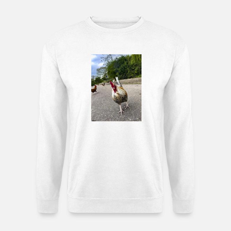 Bist du ein Huhn?? - Unisex Pullover - Weiß