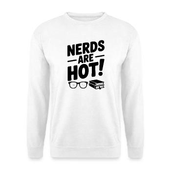 Les nerds sont chauds ! - Sweat-shirt Unisexe - blanc - Devant