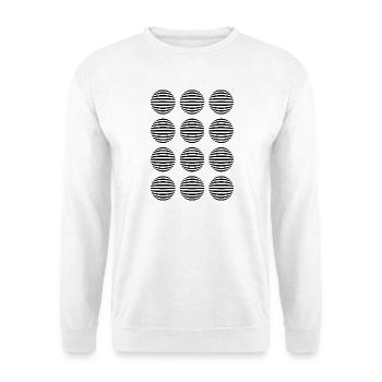 geometric spheres - Unisex Sweatshirt - white - Front