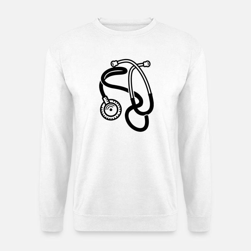 stéthoscope - Sweat-shirt Unisexe - blanc