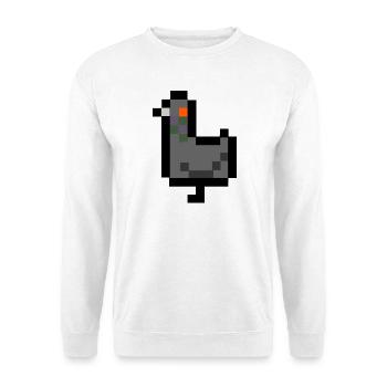 pixel pigeon - Unisex Sweatshirt - white - Front