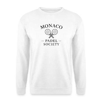 Logo de la Société de Padel de Monaco - Sweat-shirt Unisexe - blanc - Devant