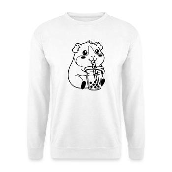 Bubble Tea pour hamster - Sweat-shirt Unisexe - blanc - Devant