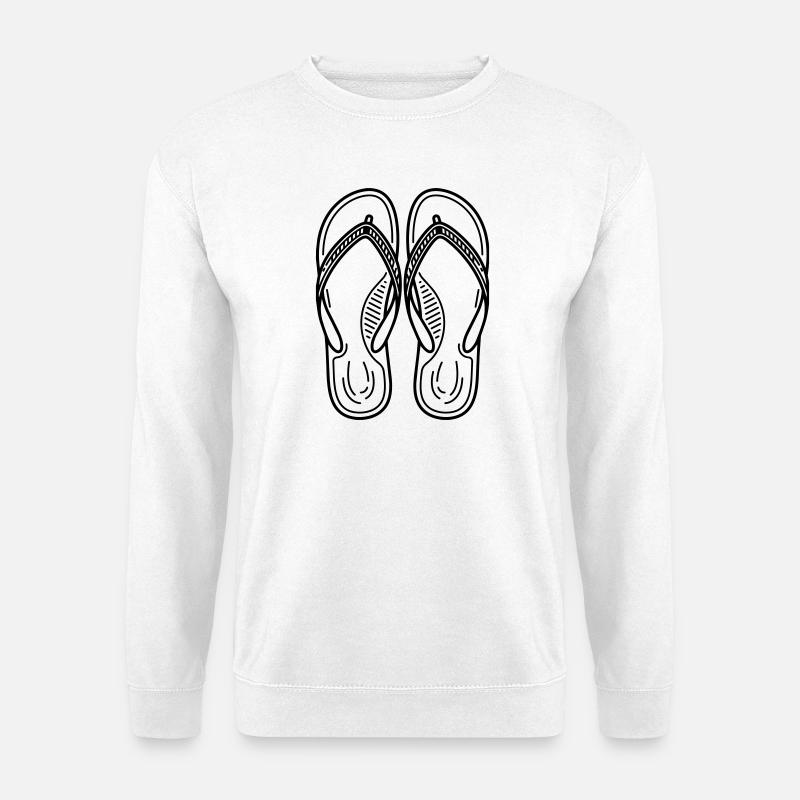 Summer Flip Flops - Unisex Sweatshirt - white