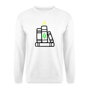 Stack of Books Tree Nature Reading Book Club Forest - Unisex Sweatshirt - white - Front