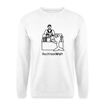 TIB_An-Wal-t - Unisex Pullover - Weiß - Vorne