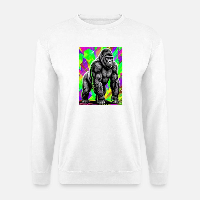 Gorilla - Unisex Pullover - Weiß