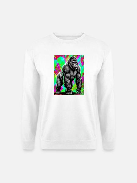 gorille - Sweat-shirt Unisexe - blanc
