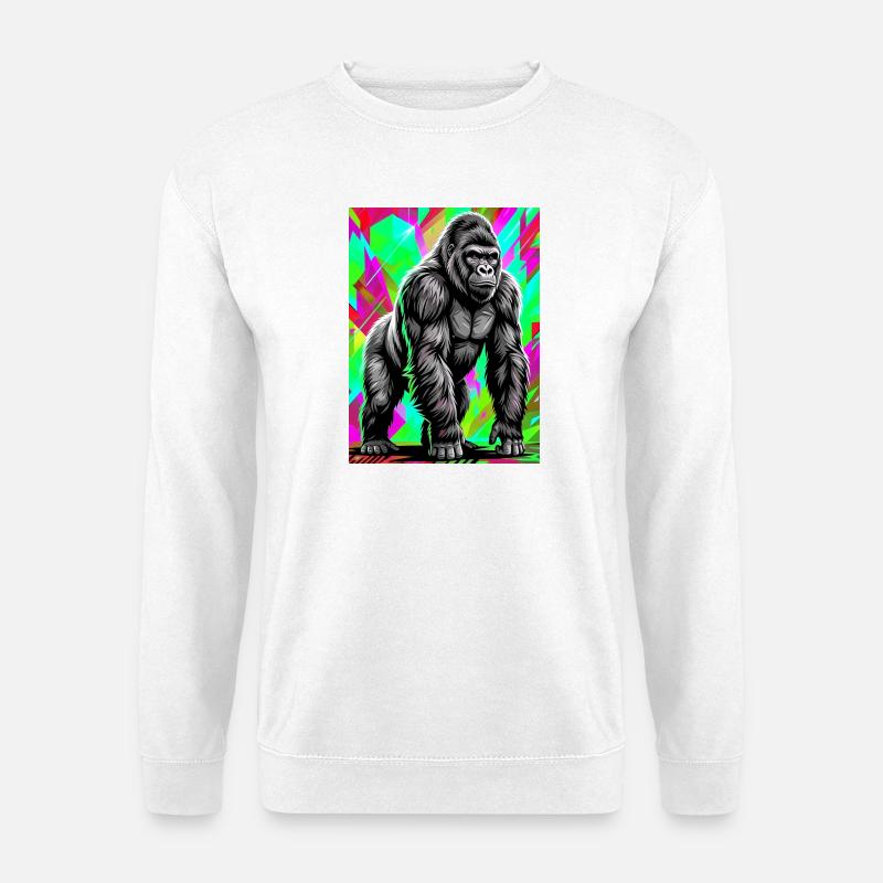 gorilla - Unisex Sweatshirt - white