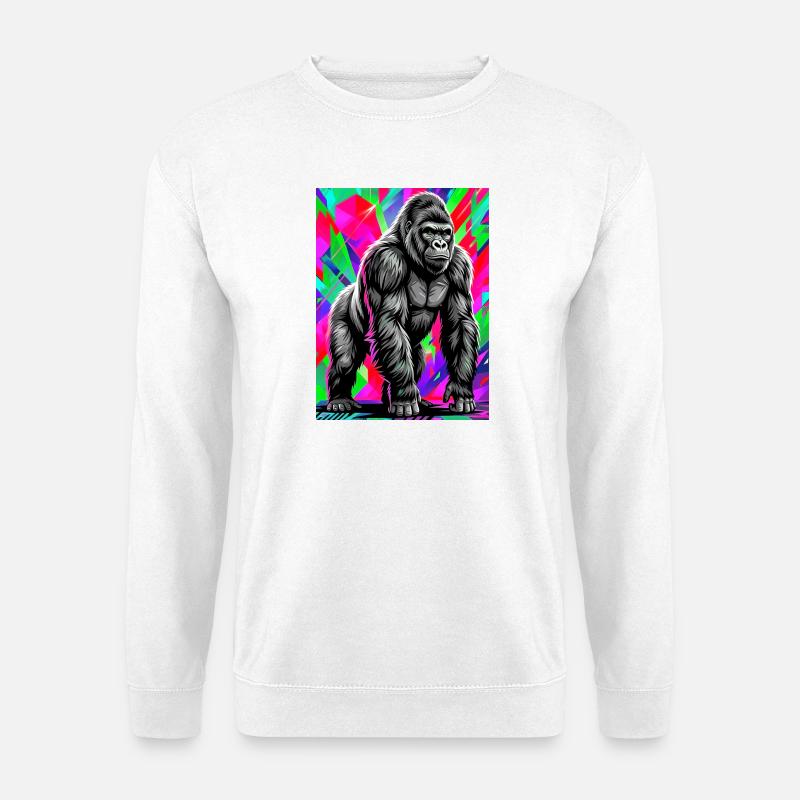 gorilla - Unisex Sweatshirt - white