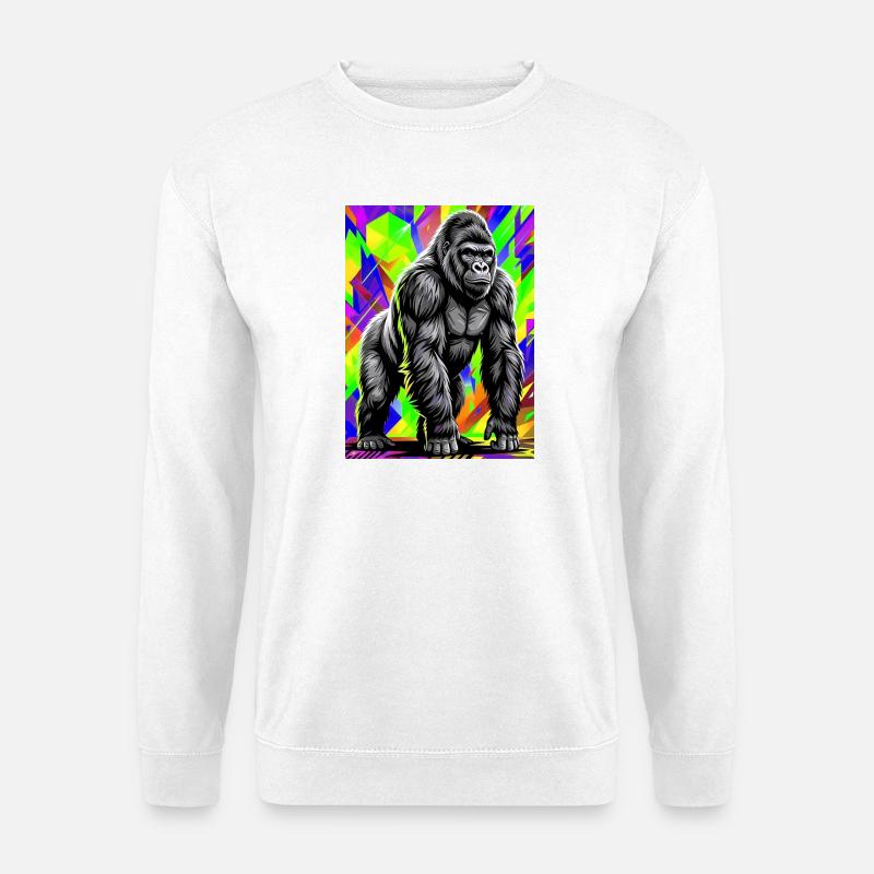 gorilla - Unisex Sweatshirt - white