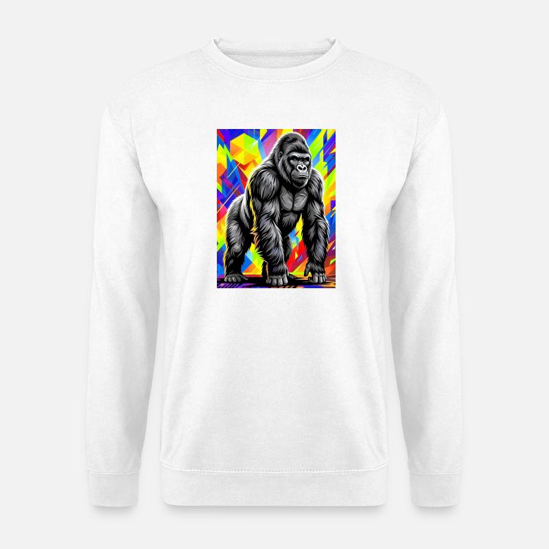 gorilla - Unisex Sweatshirt - white