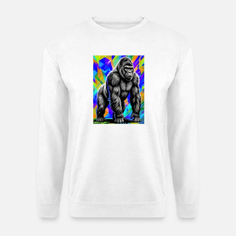 gorilla - Unisex Sweatshirt - white