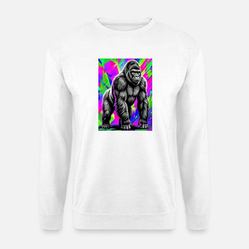 Gorilla - Unisex Pullover - Weiß
