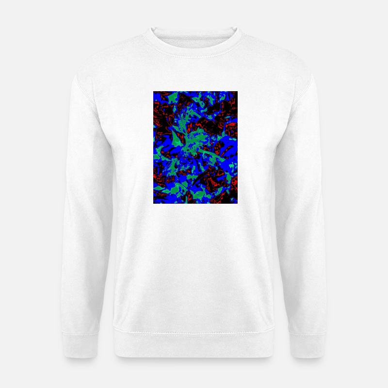 Neon Bloom Nebel - Unisex Pullover - Weiß